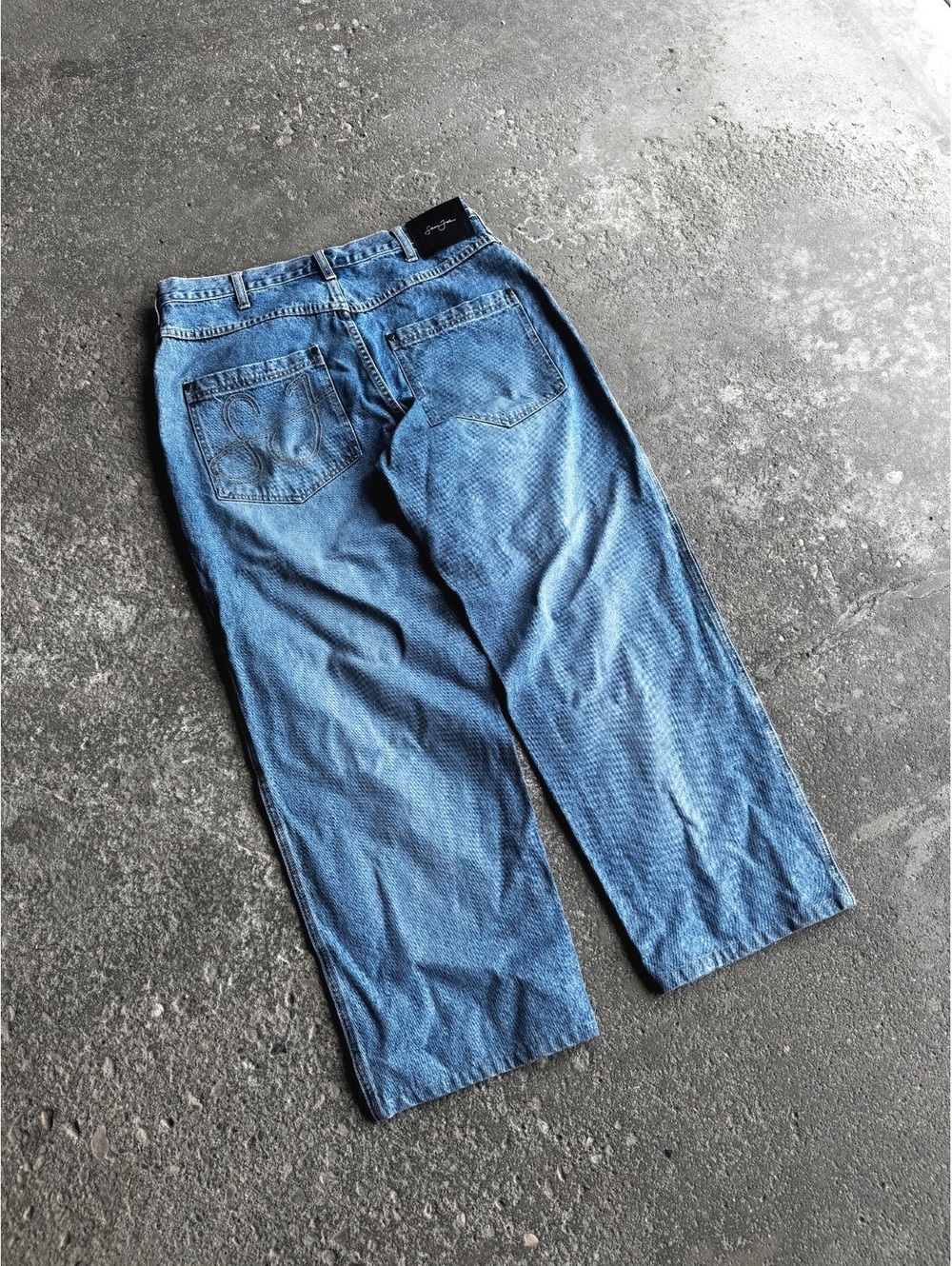 Y2K Baggy Sean John Embroidered Jeans